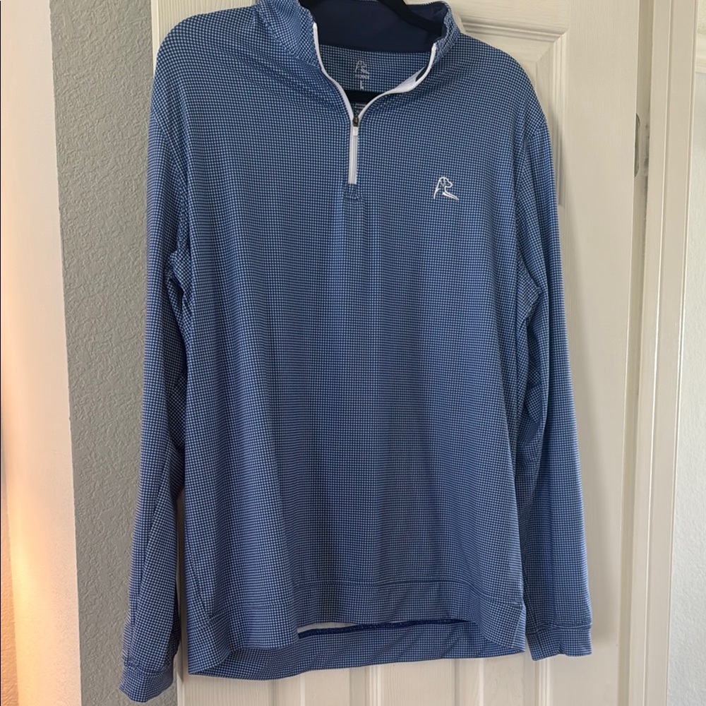 Rhoback Blue Quarter-Zip Sweatshirt